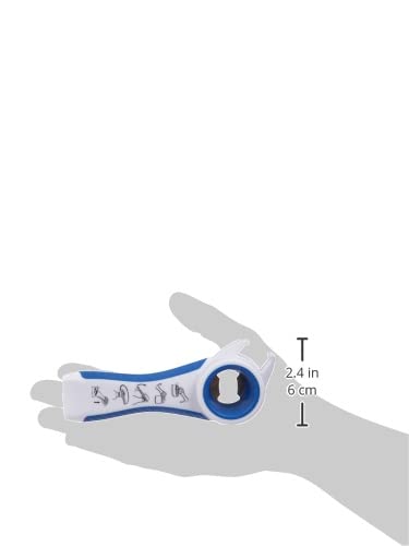 First Aid Only Ouvre-tout 5 en 1, décapsuleur, ouvre-boîte, outil pratique au quotidien avec poignée ergonomique pour droitiers et gauchers, blanc et bleu, P-10009