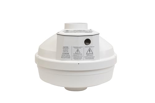 Ventilador de extracción para radón Festa AMG Triumph ECS - Control de velocidad, silencioso y eficiente en energía - Motor electrónicamente conmutado - Ventilador inline de alto rendimiento de 6" miniatura 1