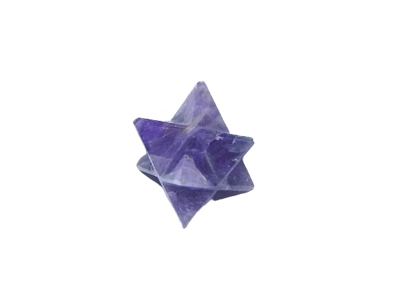 Améthyste Merkaba pour apaiser le stress avec cette gemme de 3 cm