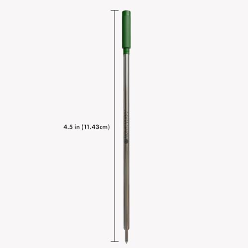 Monteverde Ballpoint Refill to Fit Cross Ballpoint Pens, Medium Point, Soft Roll, Green, 2 per Pack (C132GN)