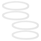 LALADEFIEE 4 Stück Silikon-dichtungsringe für Weithalsflaschen Auslaufsicherer Ersatzdeckel Dichtungsgummi für Trinkflaschen Einmachgläser und Lebensmittelbehälter
