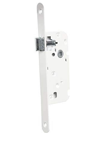 Bricard 2678 Serrure à encastrer axe 40 mm pour Porte de Salon, Cuisine, sans Clé, coloris Blanc