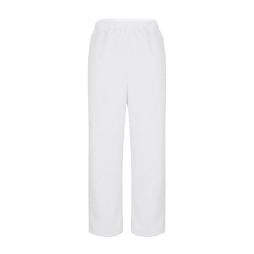 Unisex Kids Fuzzy Fleece Pants Wide Leg Soft Cozy Fluffy Casual Pants Elastic Waist Winter Warm Plush Sweatpants3