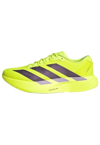 Image of Adidas Men's Adizero EVO SL Woven M Solar yellowAurora Plum /Powder Plum 10 US