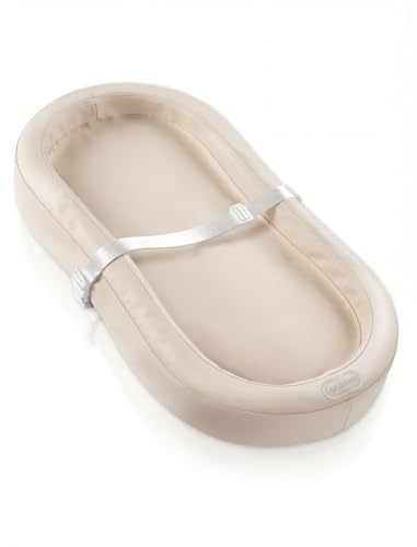 Image of Sprouterie Wipeable Baby Changing Pad, Changing Pad Babies for Dresser Waterproof Standard Size in 30.7” * 15.7” for Diaper Changing on Table (Oatmeal)