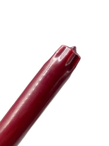 D'light Online Elegant Unscented Burgundy Taper Premium Quality Candles, Hand-Dipped, Dripless And Smokeless - Set Of 12 Individually Wrapped (10 Inch, Burgundy) #TOP2