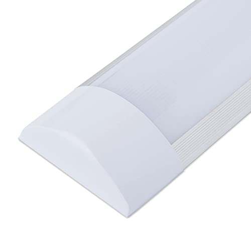 Brightex 72W 6Ft 7200 Lumen Twins Non Flickering 180cm 1800mm Linear LED Batten Tube Fitting Garage Office celing mounting Fluorescent Slimline coolwhite lamp Light Strip Lights