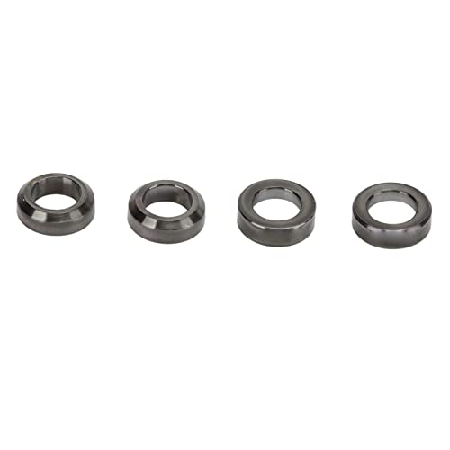 Keenso Brake Caliper Spacers, 4pcs Alloy Concave and Convex Mountain Brake Caliper Washer (Black)