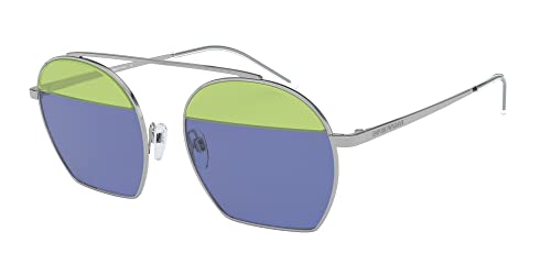 Emporio Armani EA2086-30107656 Sunglasses SHINY GUNMETAL w/VIOLET 56mm