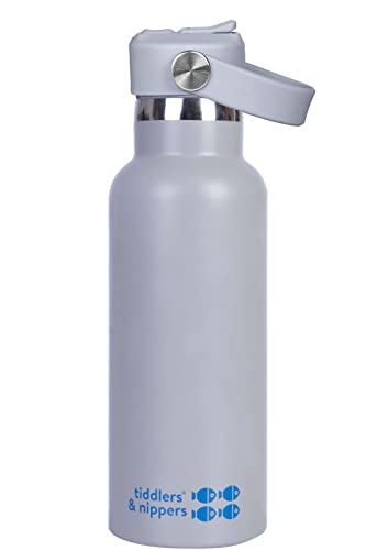 tiddlers & nippers Stainless Steel Vacuum Insulated Double Wall Kids Reusable Water Bottle with Leak Proof Straw 500ml - Image 3