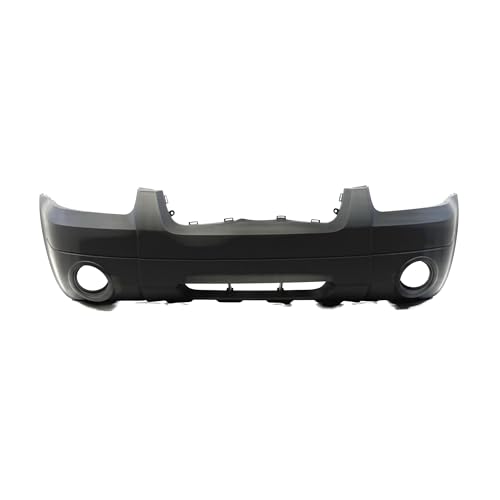 Image of FitParts Compatible with Ford Escape 2005-2007 Front Bumper Cover | Primed, With Fog Light Holes, Without Parking Sensor Holes, Hybrid, Ready to Paint, OEM 5L8Z17D957BAA, FO1000571