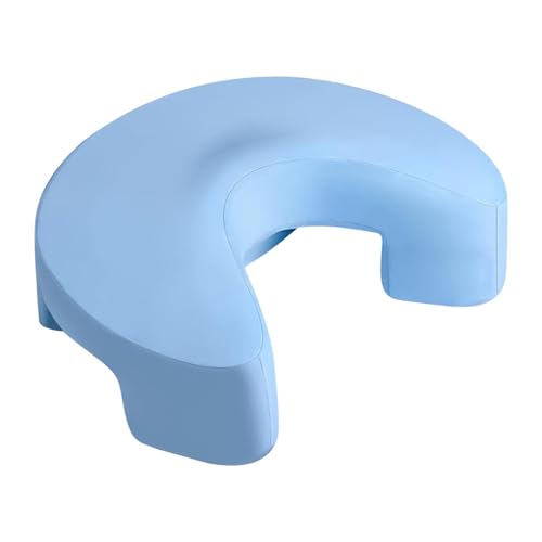 Almohada cervical – 52 x 42 cm – Almohada para dormir de lado, material ventilado | Almohada cervical de espuma viscoelástica con orificio para la , soporte ortopédico para el cuello, cuerpo