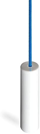 Ceiling Switch Pull Cord String, with Ice White Ergonomic Handle. Choice of Contrasting Bright and Fun Cords.