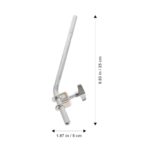 Drum Cowbell Mount Pole High Hardness Cowbell Extension Rod para instrumento de música de percusión, fácil de instalar miniatura 2