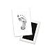 Pearhead Newborn Baby Handprint and Footprint Kit - No Mess Clean-Touch Ink Pad With Impression Cards, Safe for Skin, Perfect Keepsake for Family, Acid-Free, Smudge-Proof, Black, 3 Piece Set
