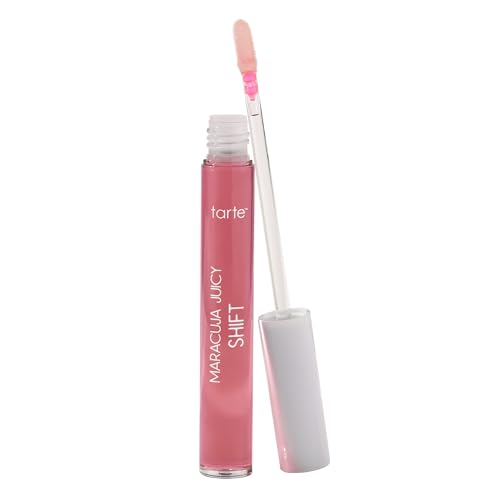 tarte maracuja juicy lip &amp; cheek shift – pH-Powered Lip Gloss Balm with Vitamin E &amp; Hyaluronic Acid for Smooth, Moisturized Lips &amp; Cheek Tint Blush, Vegan &amp; Cruelty-Free