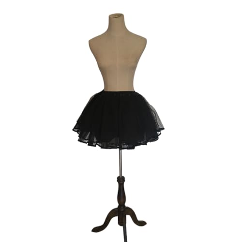 Image of Women Crinoline Petticoat Hoops Skirt Short Half Slip Underskirt for Girls Wedding Bridal Underskirt Slip