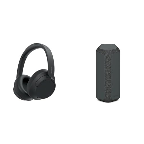 Image of Sony WH-CH720N Noise Canceling Wireless Headphones Bluetooth Over The Ear Headset & SRS-XE300 X-Series Wireless Portable-Bluetooth-Speaker, IP67 Waterproof