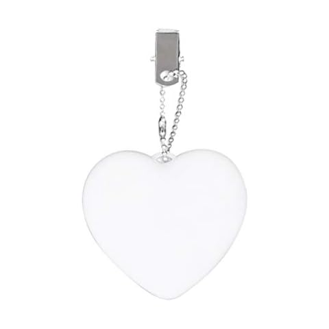Lseqow LED Heart Shaped Handbag Light, Automatic Sensor Atmosphere Light Purse Decoration Light Intelligently Smart Touch Turn On with Keychain Cover