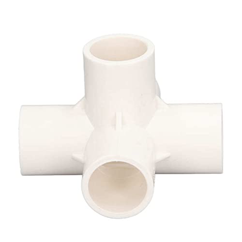 Codo PVC de 25 mm resistente a grietas con conexión de 5 vías para estructuras 5