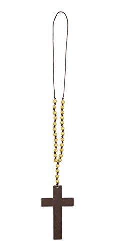 Preisvergleich Produktbild Boland 64331 Holz-Halskette Priesterkreuz, Mehrfarbig