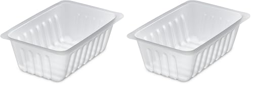 GUILLIN - CAISSIPACK BT375 Sachet DE 250 Barquettes Charcutiere 375cc, Polystyrène, Transparent, 13,8 x 9 x 4,6 cm, Translucide (Lot de 2)