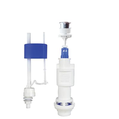 MEGA-3004 Dual Flush and Valve Bottom Inlet Toilet Tank Fitting Full Set