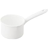 にちにち道具 野田琺瑯 片手鍋 ミルクパン ガス火専用 日本製 ホワイト 10cm YN-M10