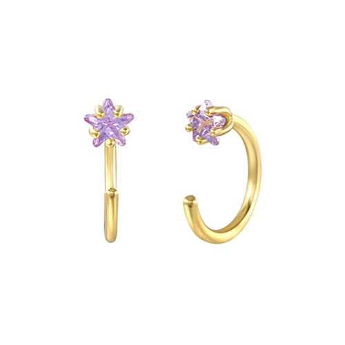 Boucles d'oreilles en argent sterling 925 émail lune étoile pour femme