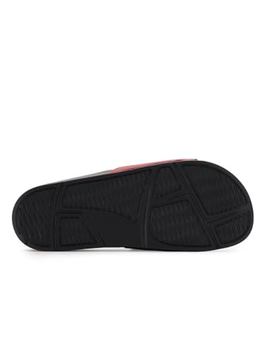Image of WROGN Men's Anti-slip Sliders | Embossed Logo Strap | Textured Footbed