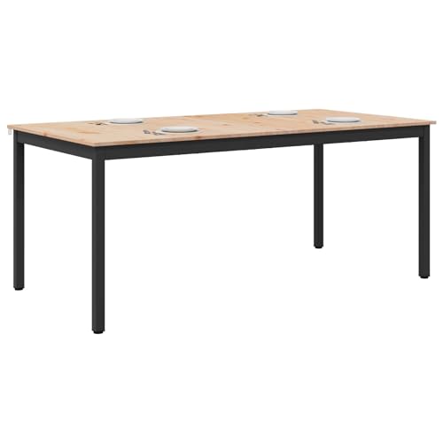 Table en pin massif 180 cm durable et très facile à nettoyer