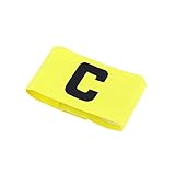 VICASKY Girl Soccer Ball Kids Basketball Sports Accessories Unisex Captain Armband Soccer Armband Kids Captains Armband for Soccer Training Wordmark Badge Football Yellow Child Player