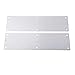 Stainless Steel Door Push Plate Kick Plate for Interior or Exterior Swinging Doors – Scratch Resistant, for Easy Install Protection Plate (2-Pack, Silver)