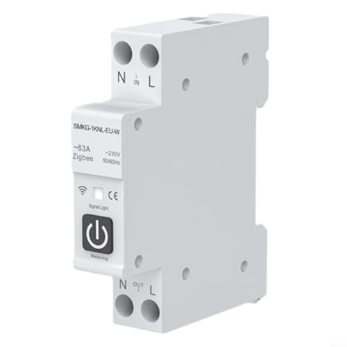 Disjoncteur intelligent ZigBee avec télécommande de mesure Smart Life blanc