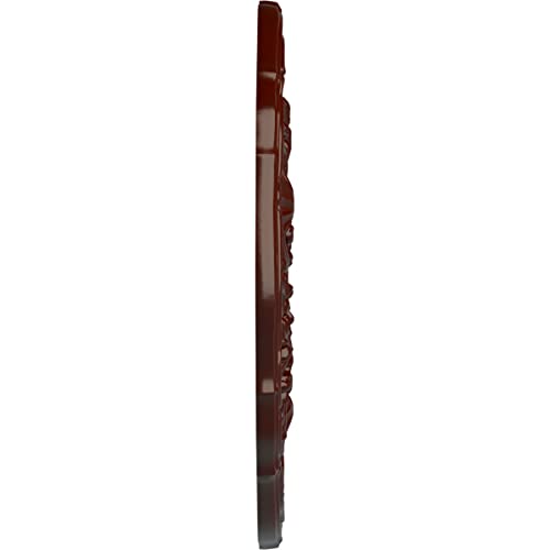 Image of Ekena Millwork CM22CNBMF 22 OD x 1 1 /2 P Cornelia Ceiling Medallion (fits Canopies up to 4 inch), Hand-Painted, Brushed Mahogany