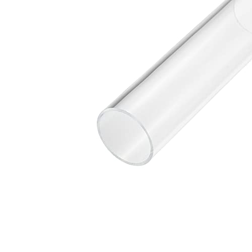sourcing map PVC Transparent Rohr, Innendurchmesser 46mm Durchmesser 50mm LÄNGE 150mm Acryl Kunststoffrohr für Lampenbau, Stehlampen, Möbel