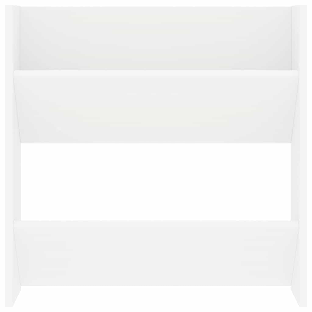 Set 4 Scarpiere a Muro Bianche 60x18x60 cm in Legno Multistrato