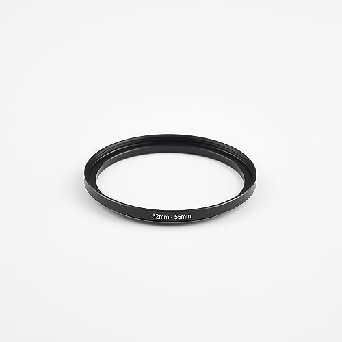 Image of 52mm to 55mm Step-Up Ring Filter Adapter,for All Brands UV ND CPL, Metal Ring Step-Up Rings Adapter Filter (52mm-55mm)