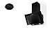 Produktbild respekta Umluftset_CH33060SB+MIZ0060 Dunstabzugshaube Schräghaube kopffrei schwarz 60 cm + Aktivkohlefilter