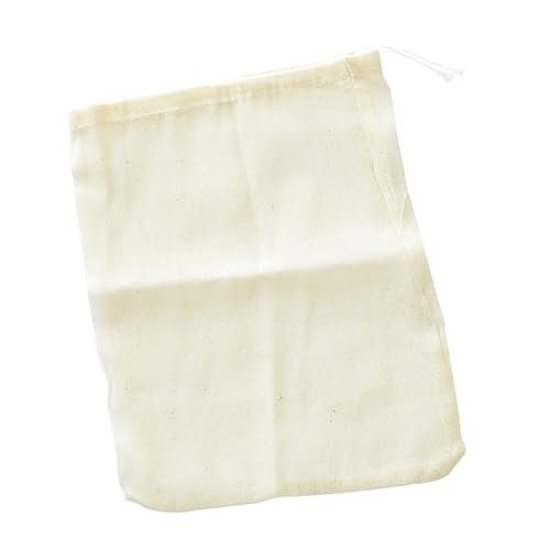 HEEPDD Bolsa de Filtro de té, Bolso Chino de Algodón Multifuncional, Bolsa de Filtro de Ajuste Ajustable para Decocecer la Preparación de la Elaboración de té Nan (15 * 20 cm)