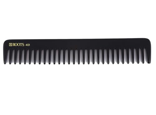 Image of ROOTS - Professional Hair Cutting Comb | Wide Teeth | Salon Grade - For Men & Women | Ideal for Sectioning, Hair Partition & Colouring | Round Teeth prevent Hair & Scalp Damage | Model No. 401
