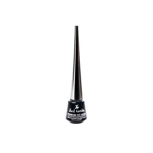Just Candy Premium Eyeliner – Waterproof & Smudge-Proof Eye Liner with Japanese Technology, Rich Intense Black,One Stroke Application, Fast-Drying, Long-Lasting, Smooth Finish, Budget-Friendly Price