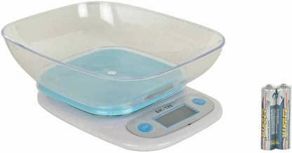 Kazenzo Electronic Digital 7 Kg Weight Scale LCD Kitchen Weight Scale Machine - Weighing Scale - SH-125 Bowl Scale 7kg / 1g Digital Kitchen Scale (multicolour)