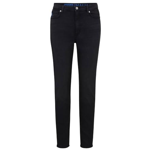 HUGO Malu_B Jeans, Black1, 32W / 30L para Mujer
