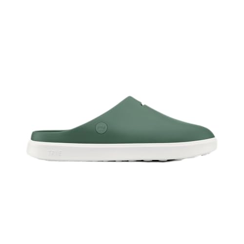 TRUE Linkswear Men's FS Slide – Lightweight, Water-Resistant, Cushioned, All-Day Comfort, Superfoam Sole – Pine – Size 11