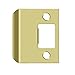 Deltana SPE200 2" x 2-1/4" Extended Lip Strike Plate, Polished Brass
