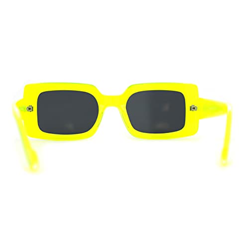 Womens Mod Pop Color Rectangle Clout Sunglasses4
