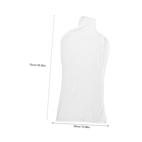 JECOMPRIS Baumwollstoffbezug FüR Schaufensterpuppen, OberköRperabdeckung FüR Schneiderpuppen, ModepräSentationen Und Ladeneinrichtungen, WeißEr Stoffbezug FüR Weibliche Schaufensterpuppen