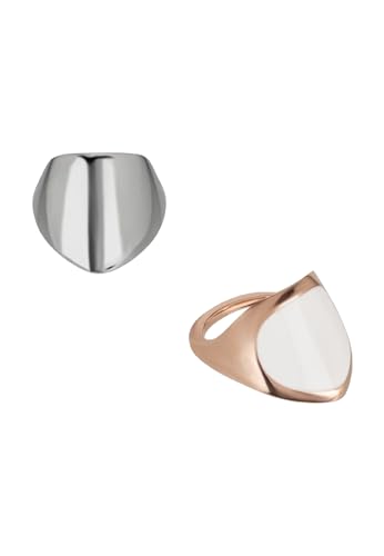 Breil Gioiello TJ2150 collezione AMAZZONE, ANELLI da DONNA in ACCIAIO colore ARGENTO, ORO ROSA misura 12 con SENZA PIETRE