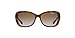 VOGUE Women's Plastic Woman Rectangular Sunglasses, Dark Havana, 54.7 mm